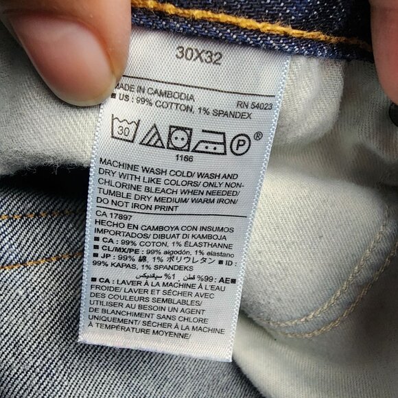 Old Navy Jeans Mens 30x32 Straight Stretch Blue Cotton/Spandex - Picture 3 of 12